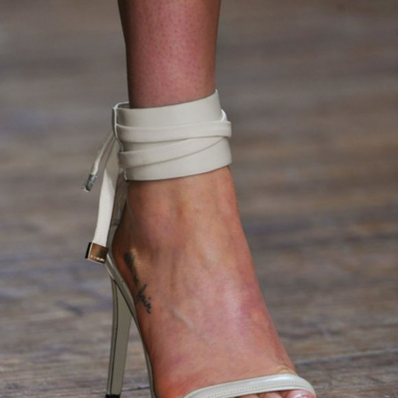 Jason Wu d'Orsay Ankle-Wrap Sandal, Dove Gray - Picture 2 of 16